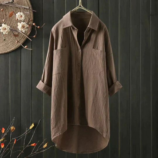 EB | Luftige Oversize Bluse Aus Baumwolle