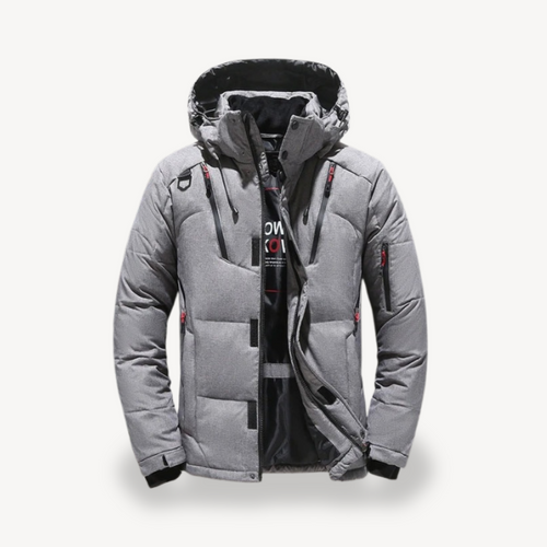 EB | Gepolsterte Kapuzen-Winterjacke Herren