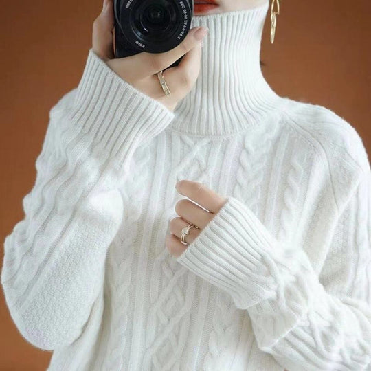 EB | Gestrickter Rollkragenpullover