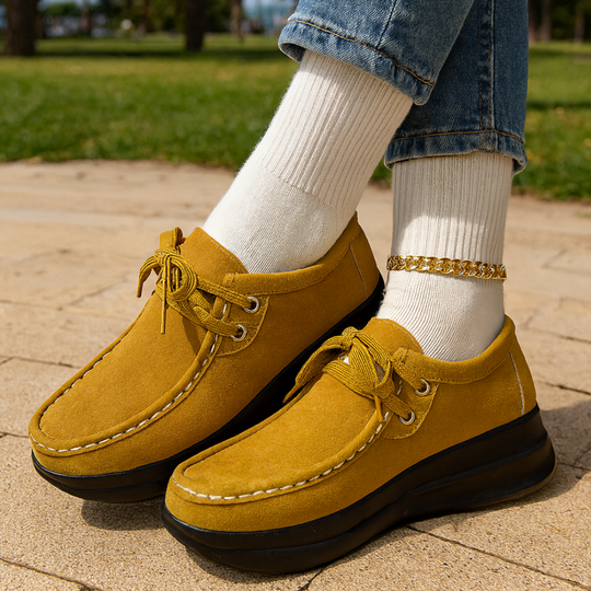 Wildleder-Schnürschuhe mit rutschfester Sohle EB EB