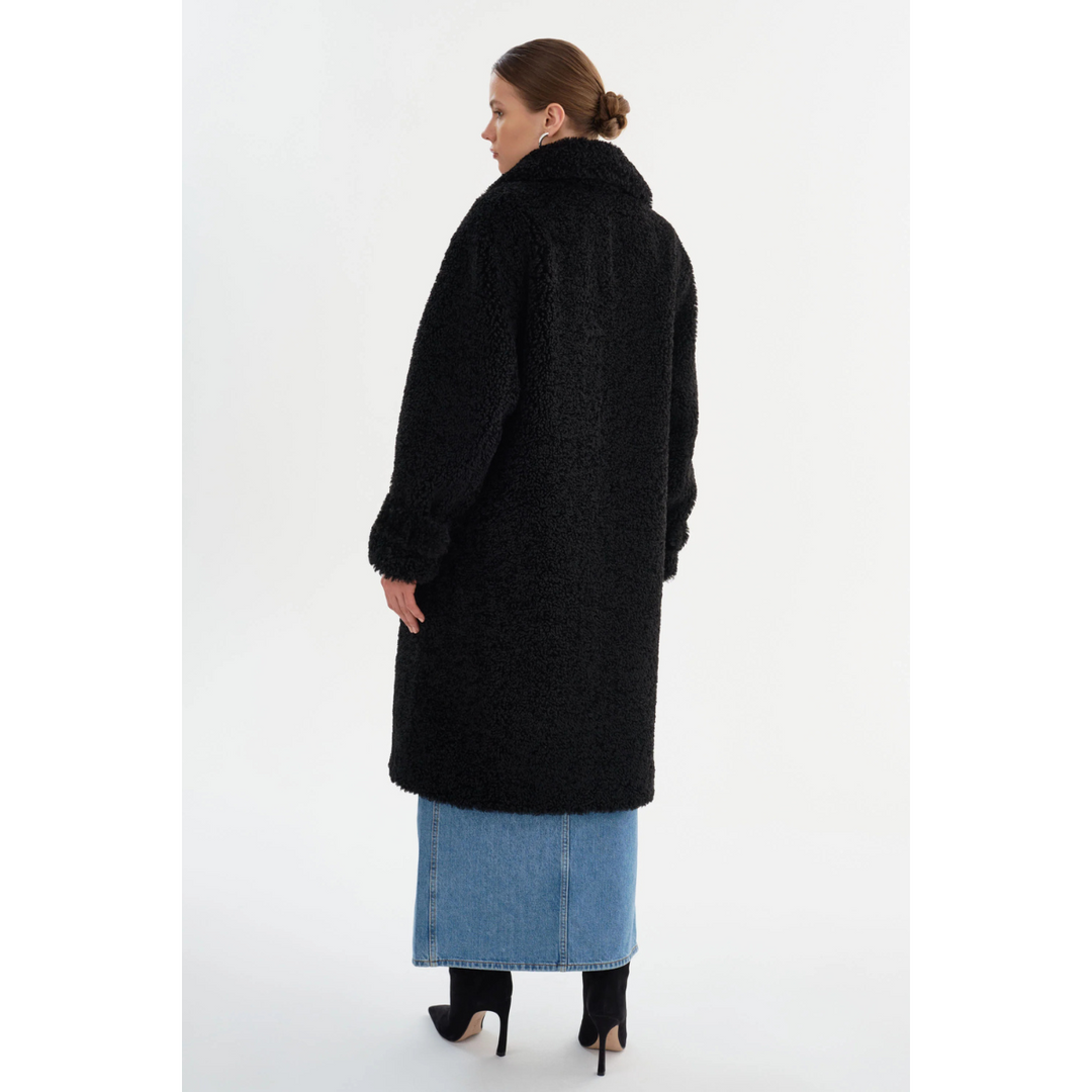 EB | Polare Oversize mit Stehkragen und Reißverschluss für Damen Ideal für kaltes Wetter