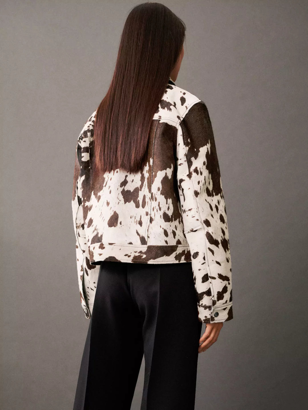 EB | Gemusterte Lederjacke