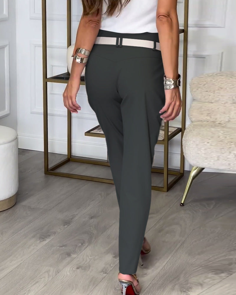 EB | Patchwork-Hose mit Gürtel