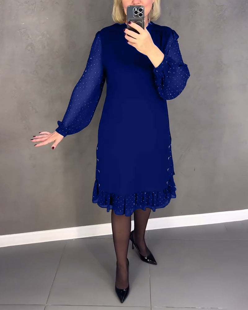 EB | Kleid mit Langen Ärmeln und Punkten
