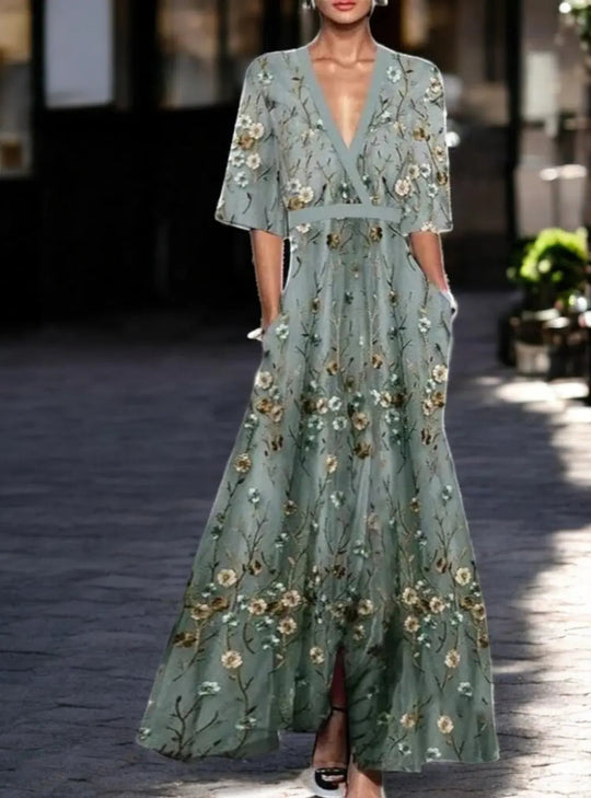EB | Farbliche Maxi-Kleid