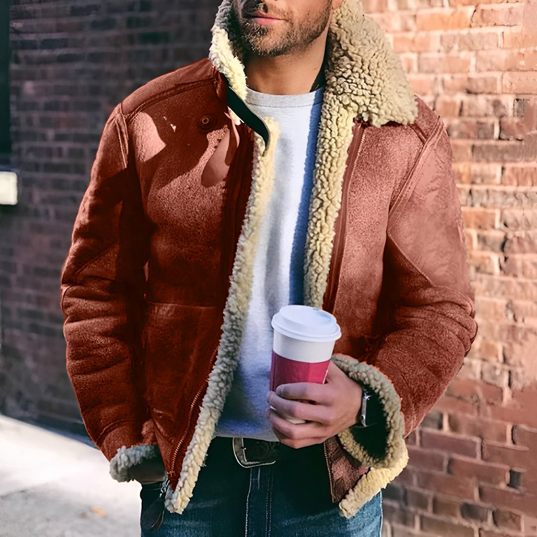 EB | Jacke mit breiter Rever für Herren