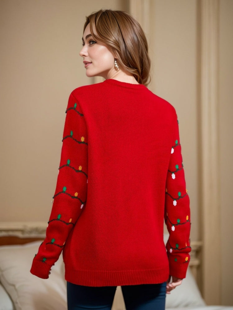 EB | Bestickter Weihnachtbaum Strickpullover