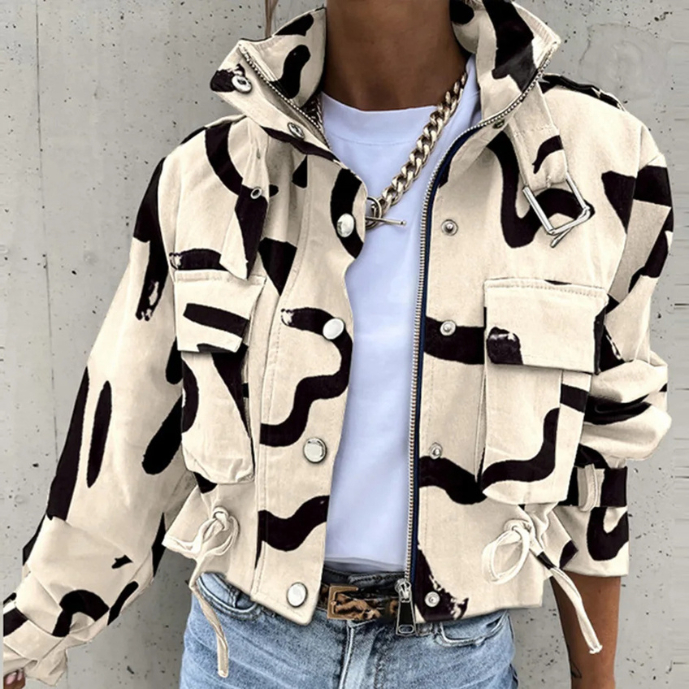 EB | Moderne Damen-Jacke mit Kordelzug