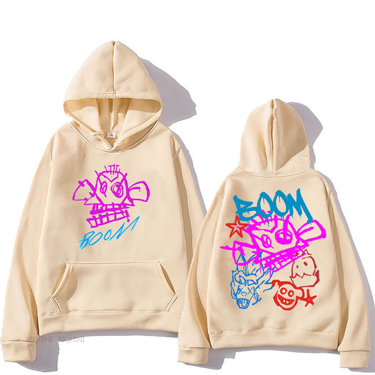 EB | Arcane Jinx Cartoon Langarm-Hoodie