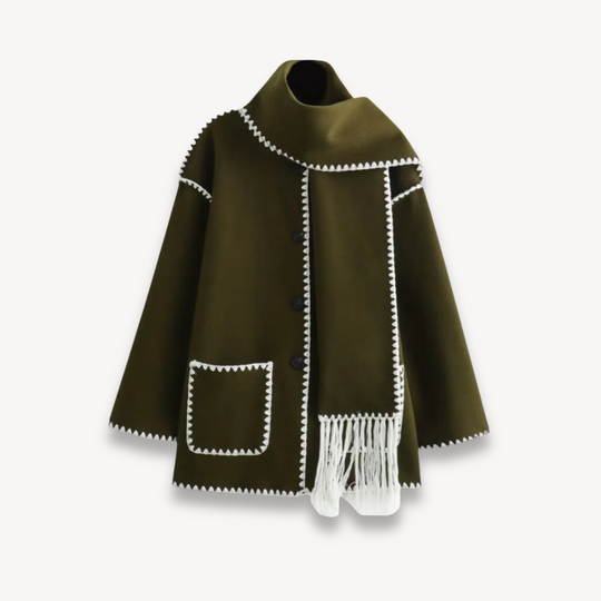 EB | Damen Übergröße Cape Jacke