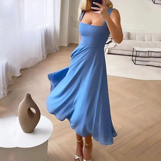 EB | Damenmode, Elegante, Ärmellose, Einfarbige Kleider