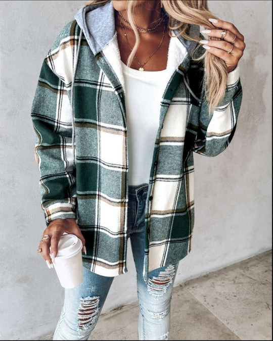 EB | Weiche Flanell Bedruckte Jacke