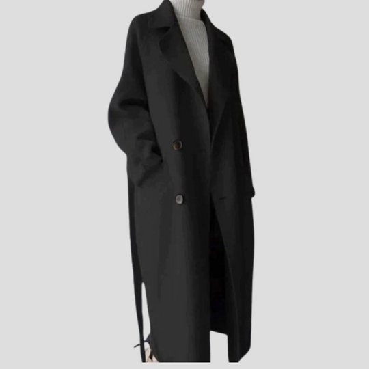 EB | Langer Wollmantel – Elegante Schicht für kalte Tage