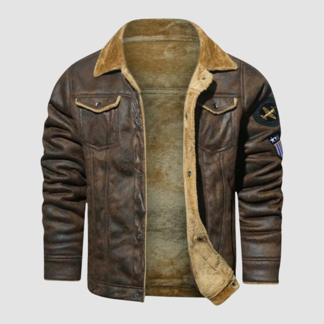 EB | Winter Bomberjacke mit Fleece-Futter und Pilotenstil