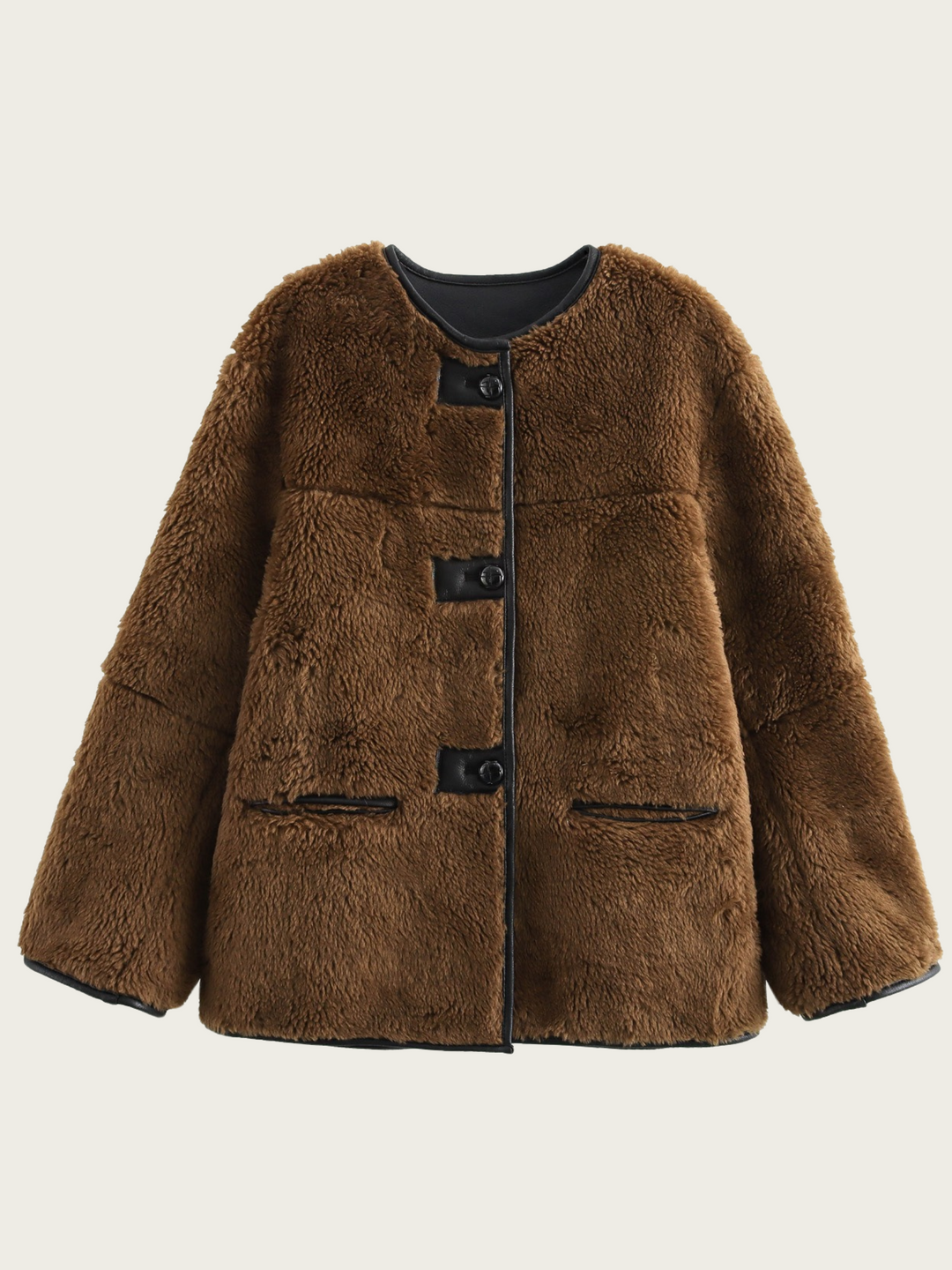 EB | Teddyjacke mit Knöpfen für Damen Agnes