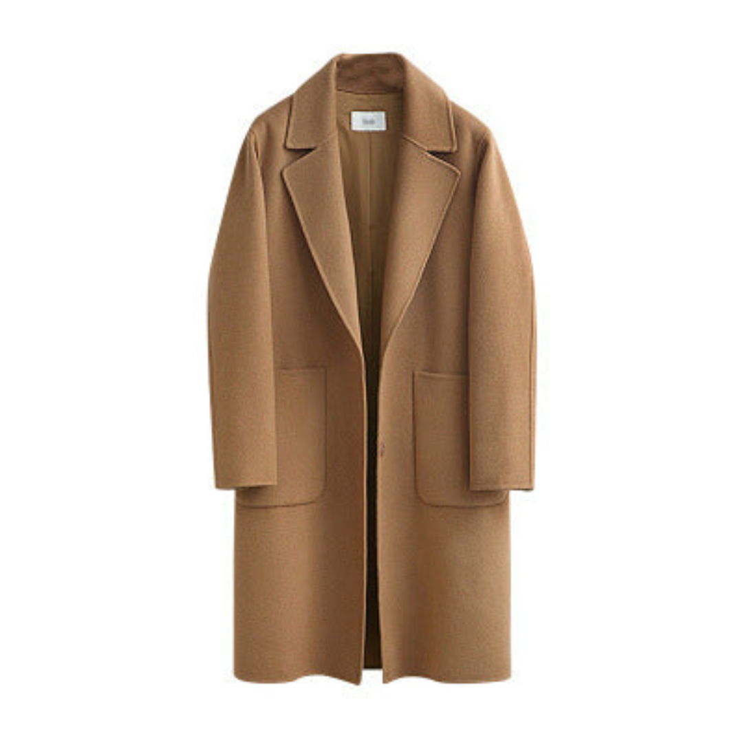 EB | Klassischer Winter Trenchcoat Für Damen Lang