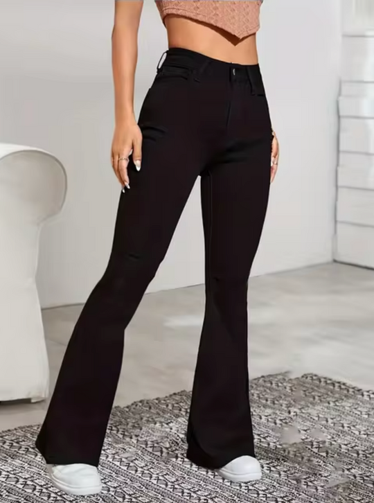 EB | Schicke High-Waist-Schlagjeans für Damen