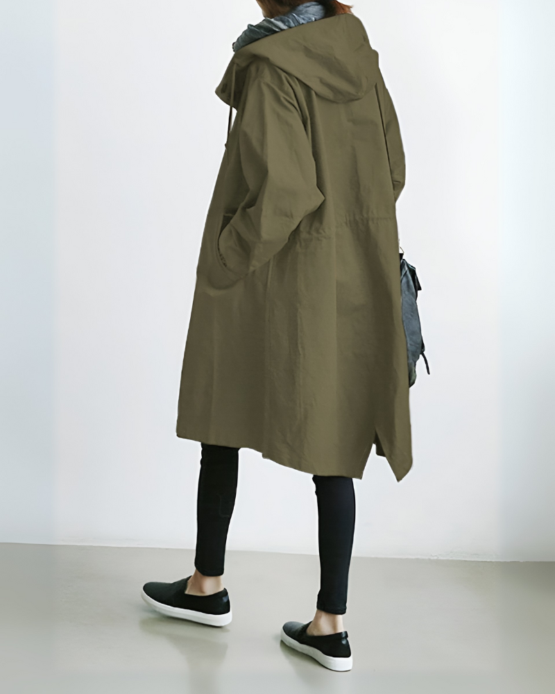EB | Klassischer Trenchcoat mit Kapuze