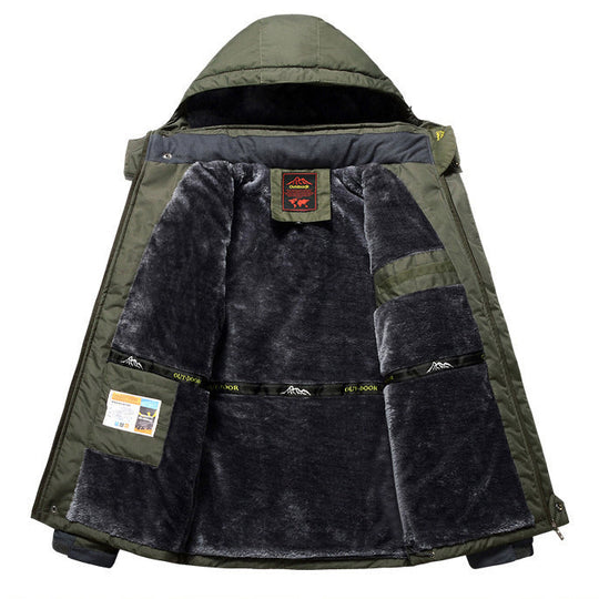 EB | Wasserdicht gefütterte Herrenjacke mit Kapuze