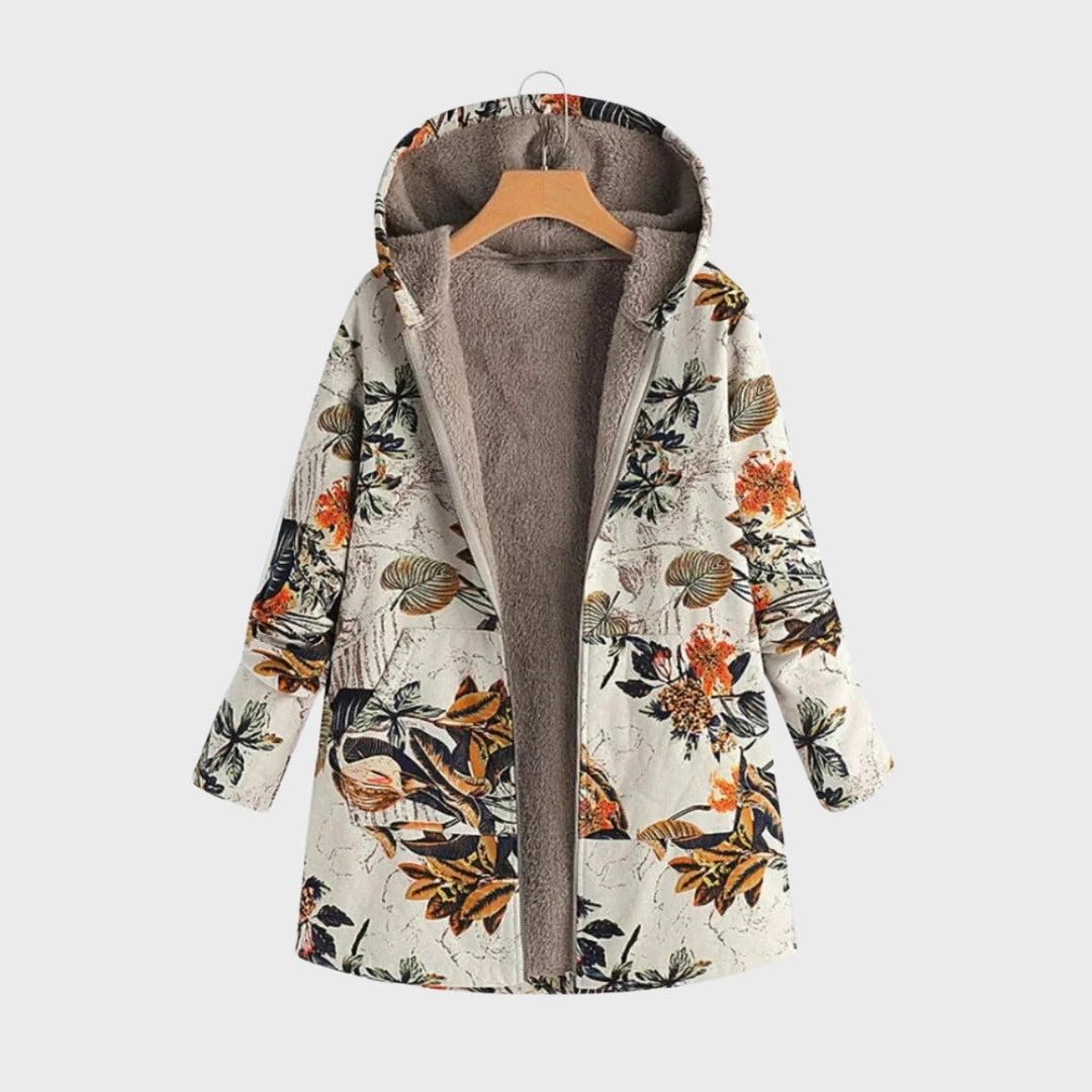 EB | Stylische Blumen Fleecejacke