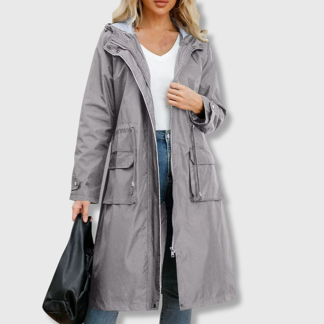 EB | Lange Alltagsjacke mit Kapuze