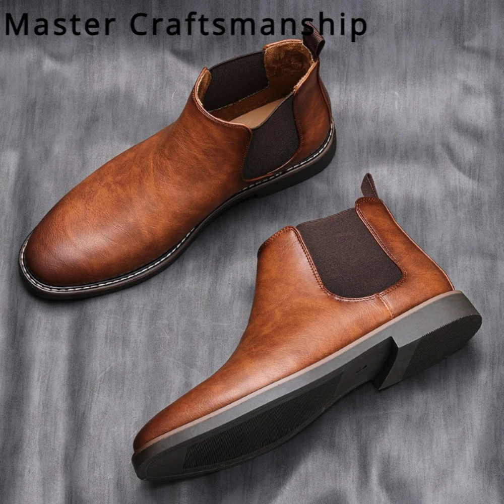EB | Klassische Herrenschuhe Stiefel Im Chelsea Stil Aus Leder
