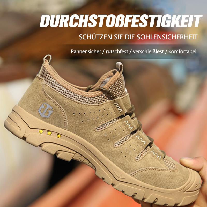 Herren Anti-Smashing Anti-Piercing Big Toe Cap Sicherheitsschuhe Freizeitschutzschuhe EB