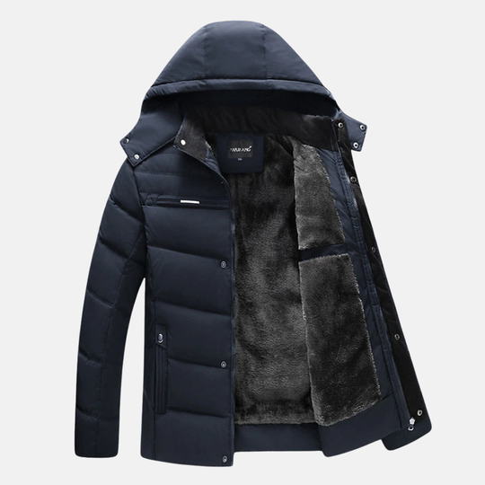 EB | Fleece Stepp-Puffermantel Kapuzenjacke Im Entspannten Schnitt