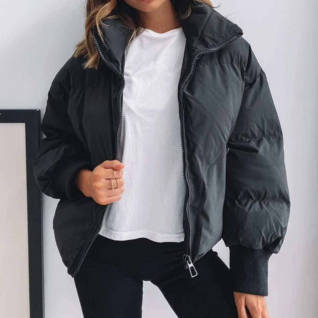 EB | Kurze Pufferjacke mit Reißverschluss - Reißverschluss