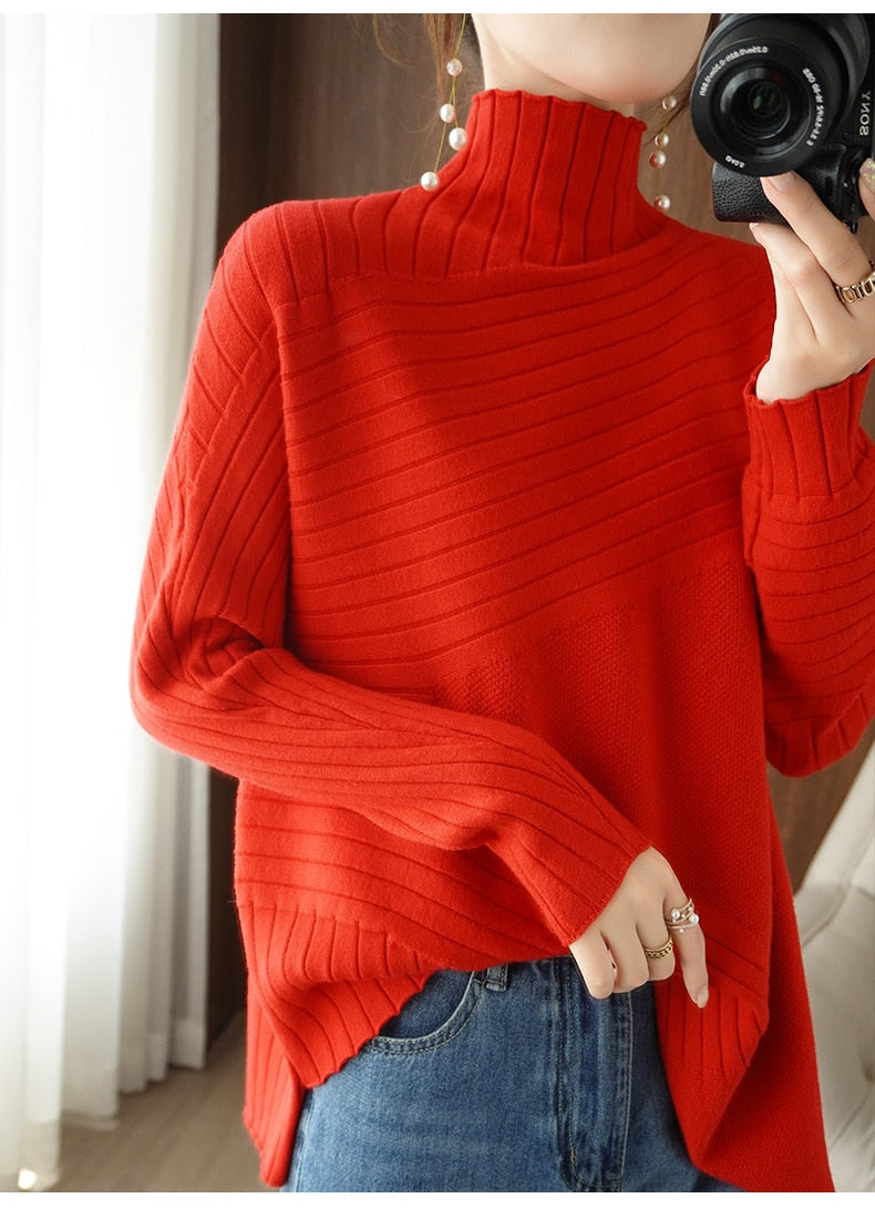 EB | Rollkragenpullover für Herbst und Winter Ideal, Um Warm Zu Bleiben