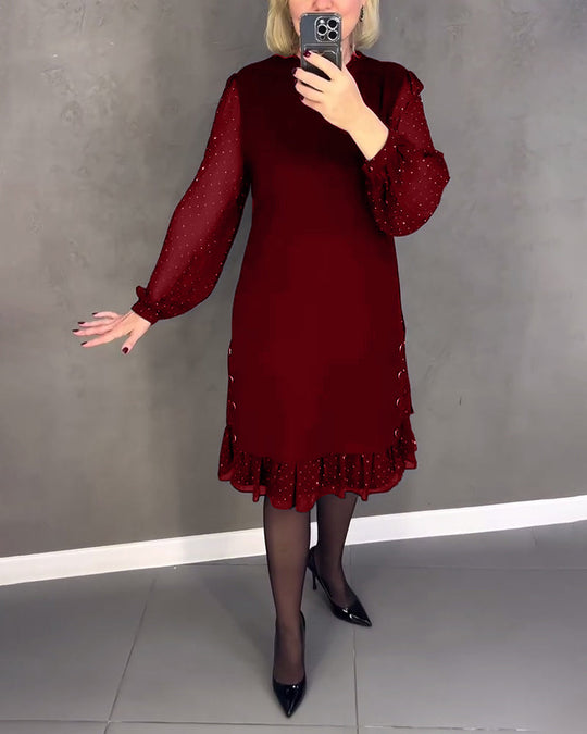 EB | Kleid mit Langen Ärmeln und Punkten