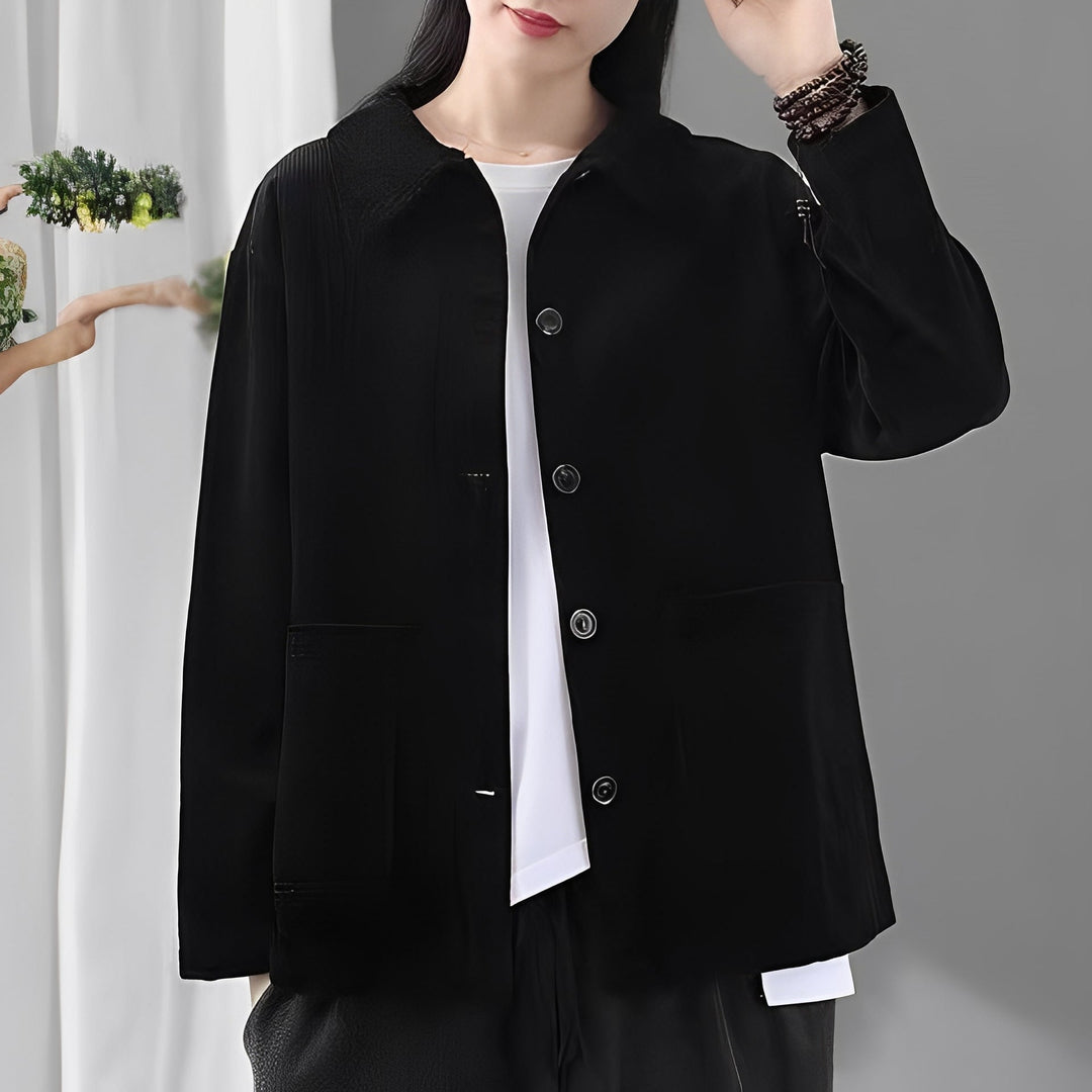 EB | Bequeme Cordjacke mit Taschen für Damen