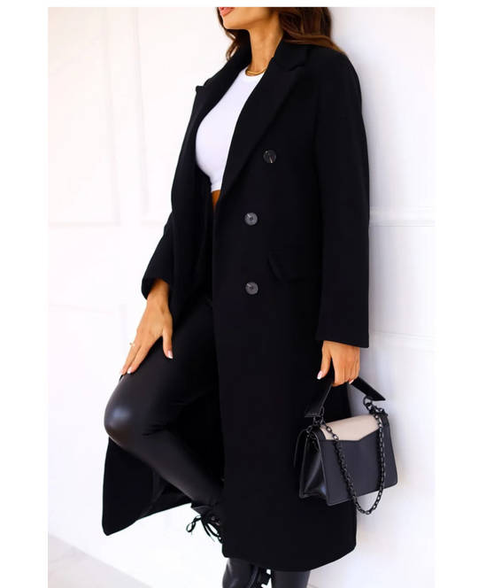 EB | Lange Elegante Taillierte Trenchcoat Für Damen | Perfekt Für Herbst Und Winter