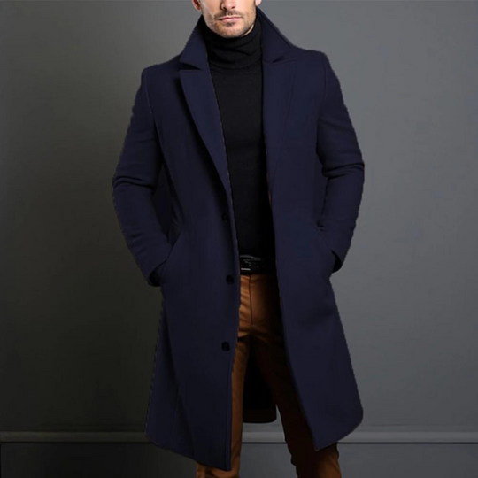 EB - Länger, lässiger Trenchcoat für Herren