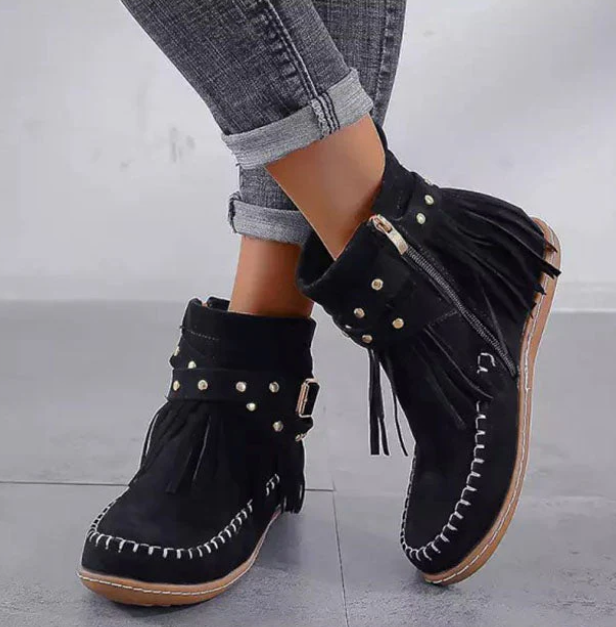 EB | Wildleder Fransen Stiefel