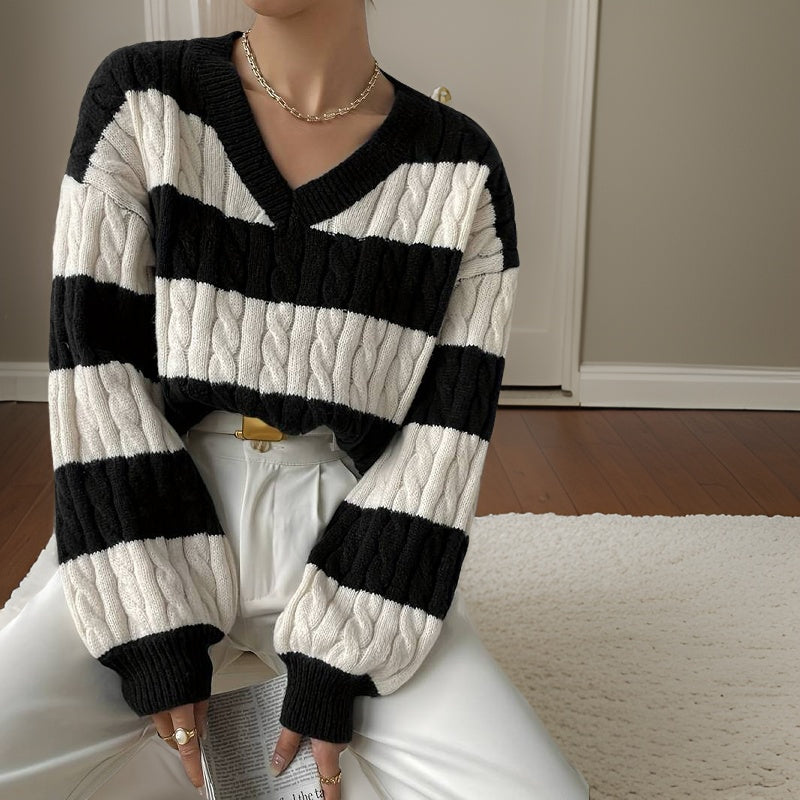 EB | Pullover mit langen Ärmeln für Frauen Warm