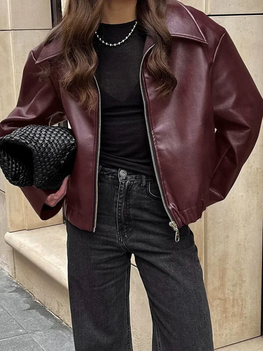 EB | Vintage Rote Jacke für Frauen