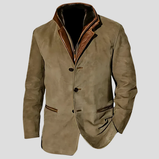 EB | Retro Kontrastkragenjacke für Herren