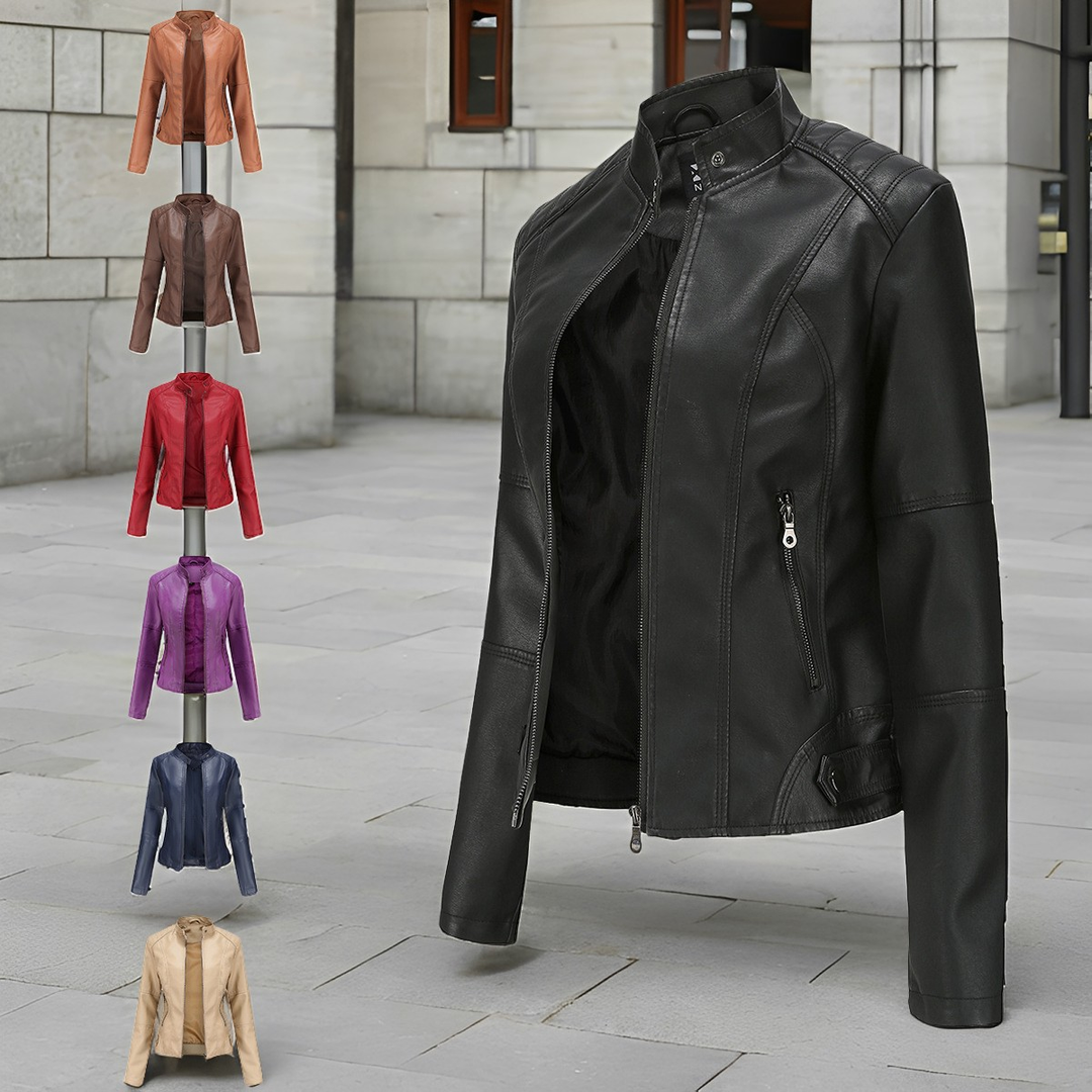 EB | Stylische, Slim Fit Lederjacke für Frauen