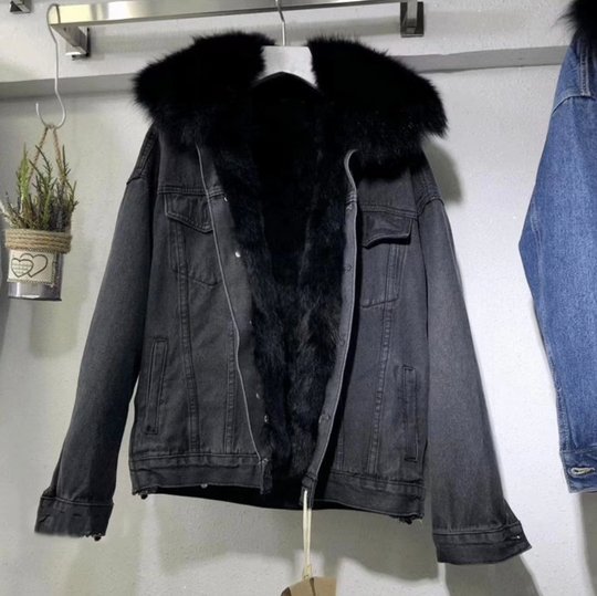EB | Jeansjacke, Jacke Aus Schaumigem Baumwollstoff