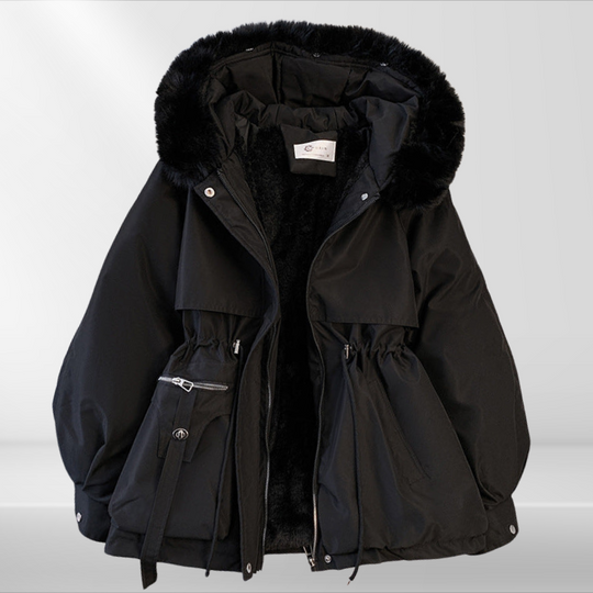 EB | Damen-Daunenjacke mit abnehmbaren Kragen