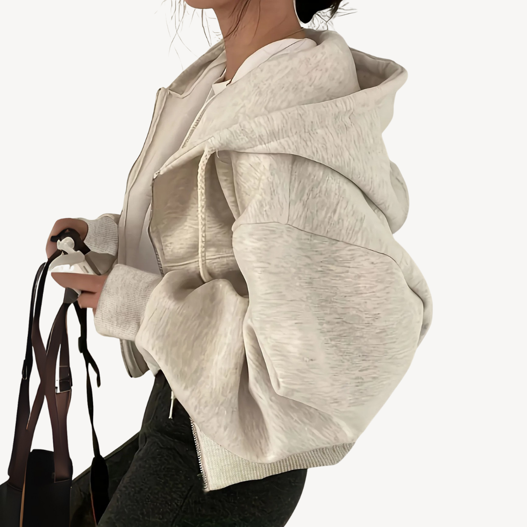 EB | Cropped Zip Hoodie für Damen