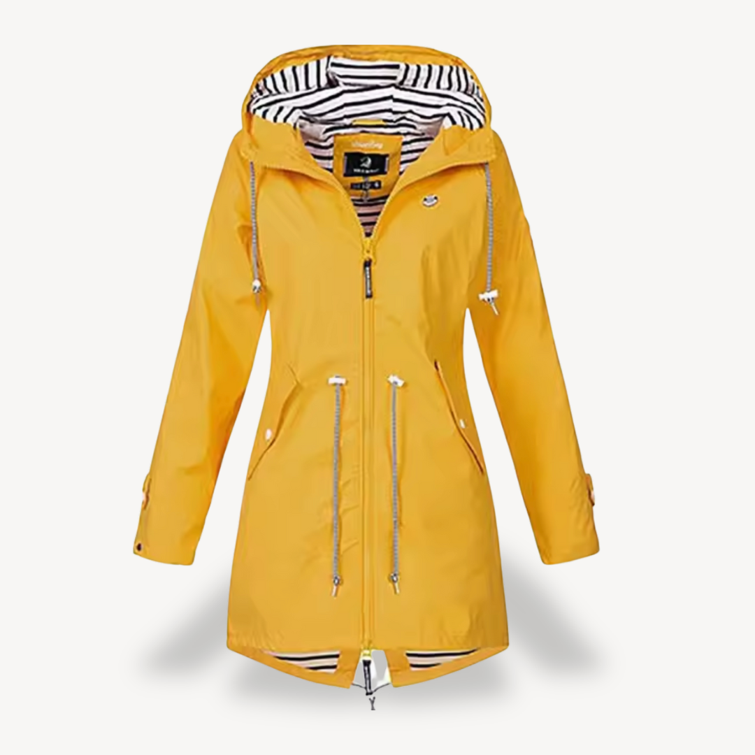 EB | Damen Wasserdichte Kapuzenregenjacke