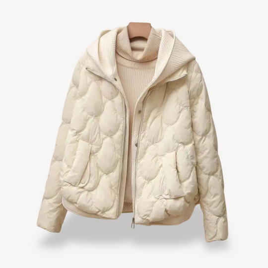 EB | Gestepptes Puffer-Jacke mit Kapuze für Frauen