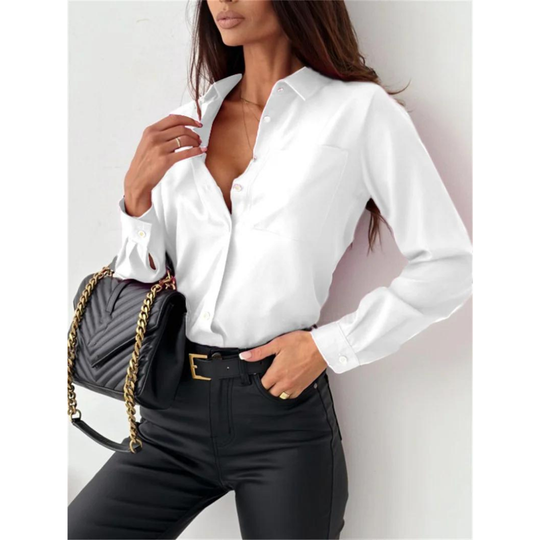 Els | Lässige Bluse mit langen Ärmeln