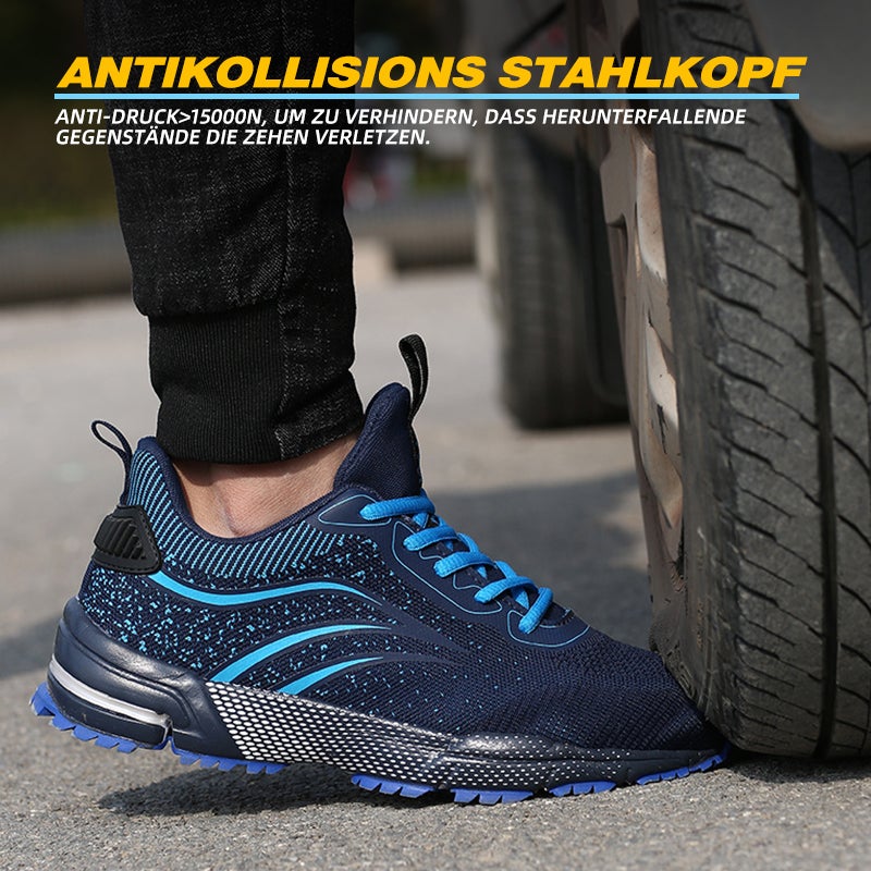 Leicht Sicherheitsschuhe Herren Damen Arbeitsschuhe Atmungsaktiv Schutzschuhe Stahlkappe Sportlich Sneaker EB