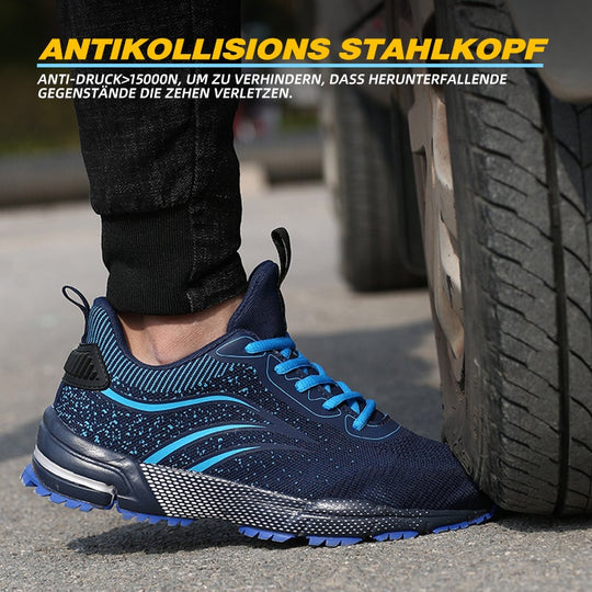 Leicht Sicherheitsschuhe Herren Damen Arbeitsschuhe Atmungsaktiv Schutzschuhe Stahlkappe Sportlich Sneaker EB