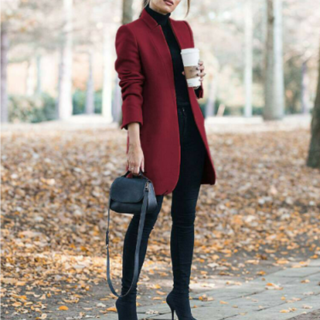 EB | Damen Stehkragen Wintermantel mit Zeitlosem Design