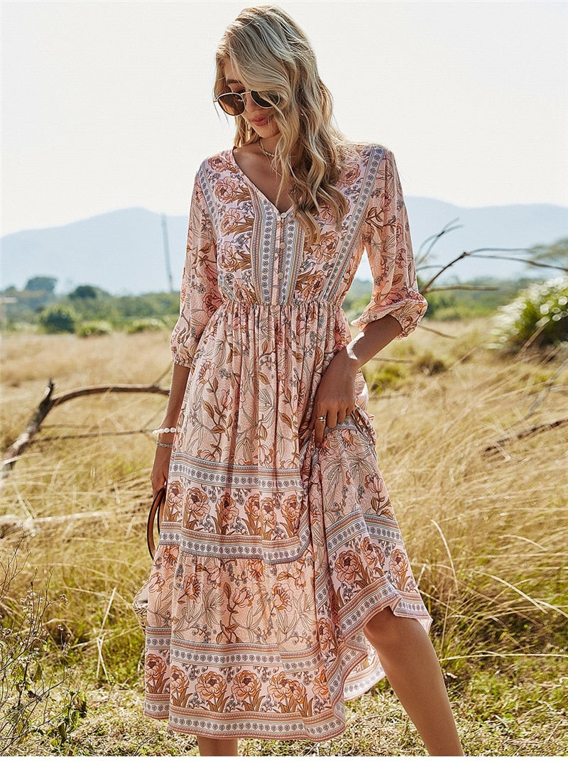 EB | Stilvolles Boho Sommerkleid