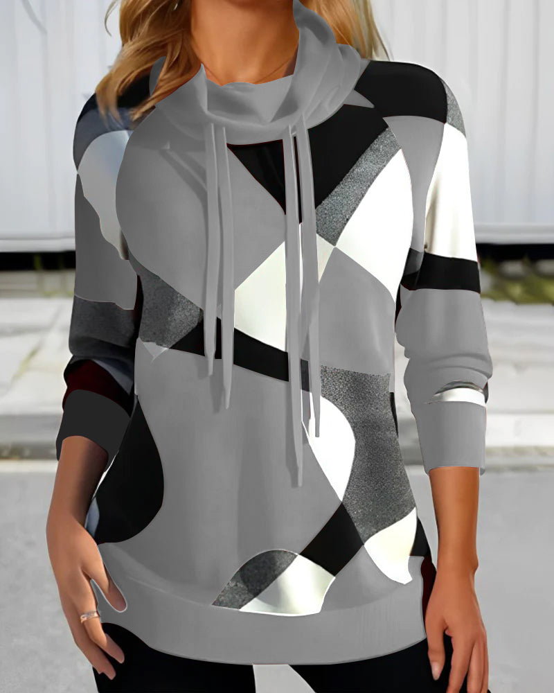 EB | Stylischer Color Block Kapuzenpullover